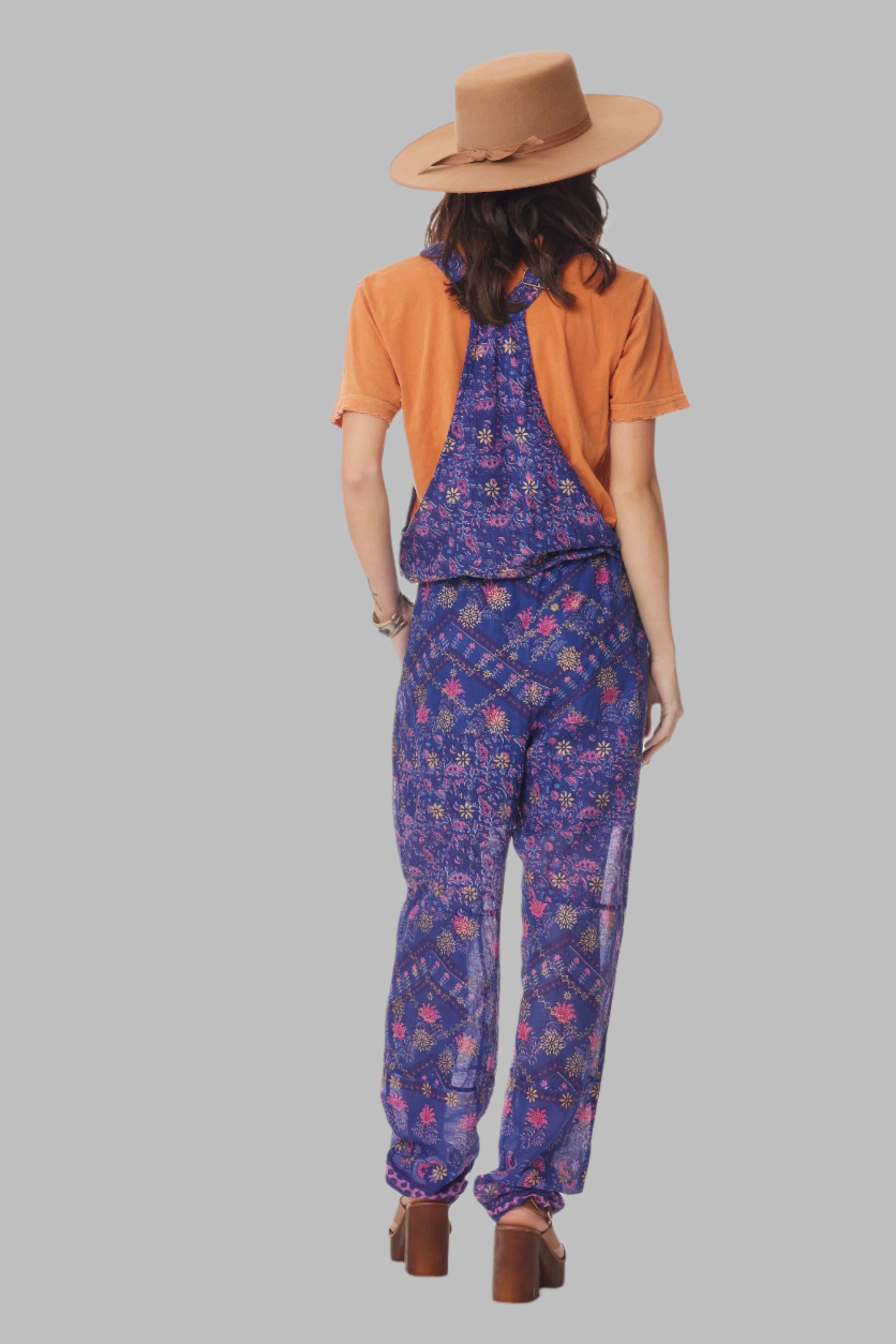 Marley Printed Jumpsuit Indigo