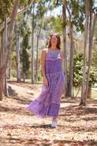 Betsy Printed Maxi Tank Dress Lavender