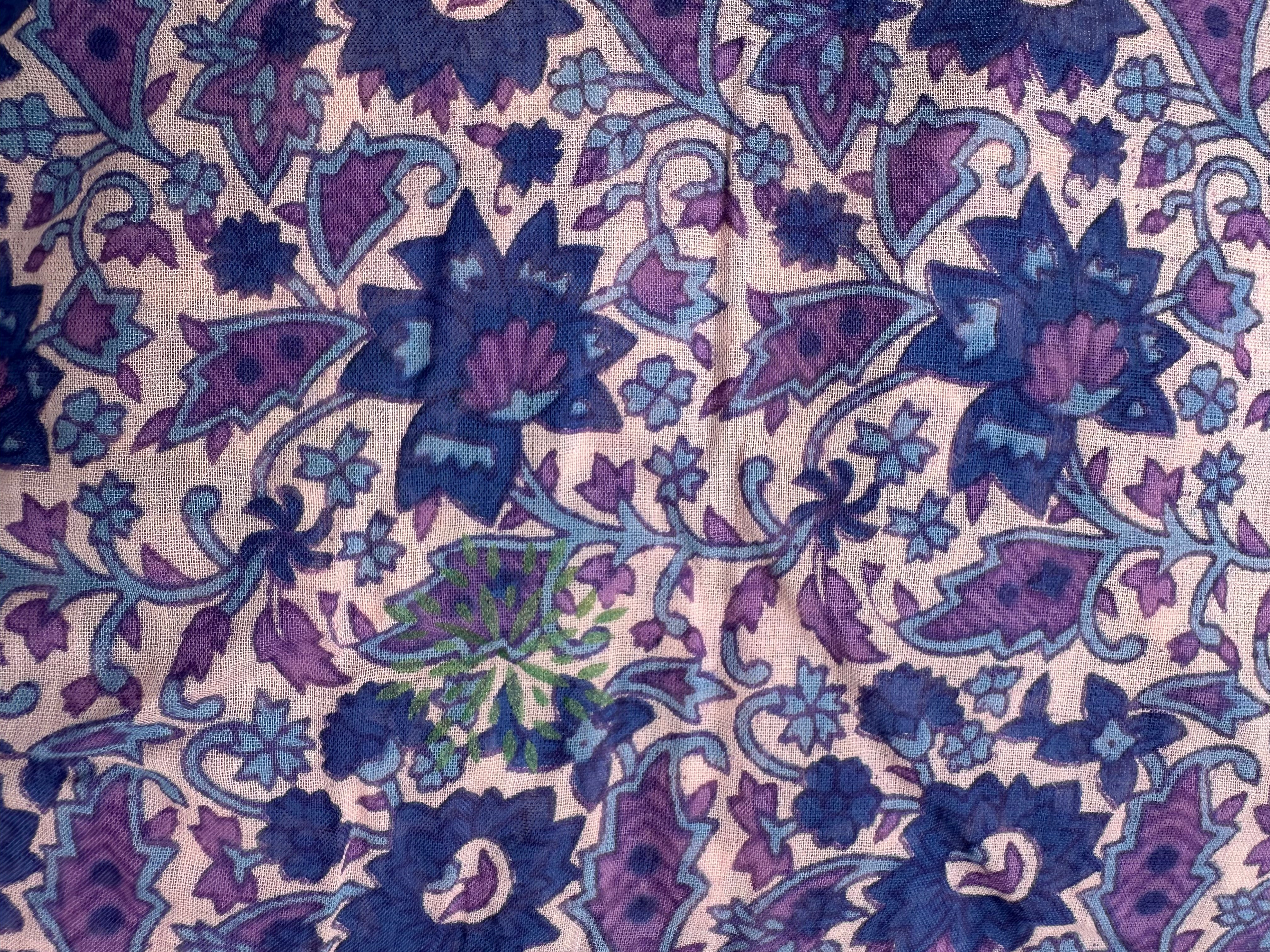 Kayla Printed Long Dress Liberty Blue