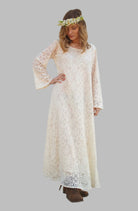 Ibiza Lace Maxi Dress or Duster Natural