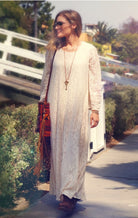 Ibiza Lace Maxi Dress or Duster Natural