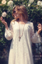 Ibiza Lace Maxi Dress or Duster Natural