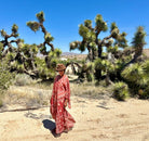 Audrey Printed Maxi Dress Butterfly Sleeves Red
