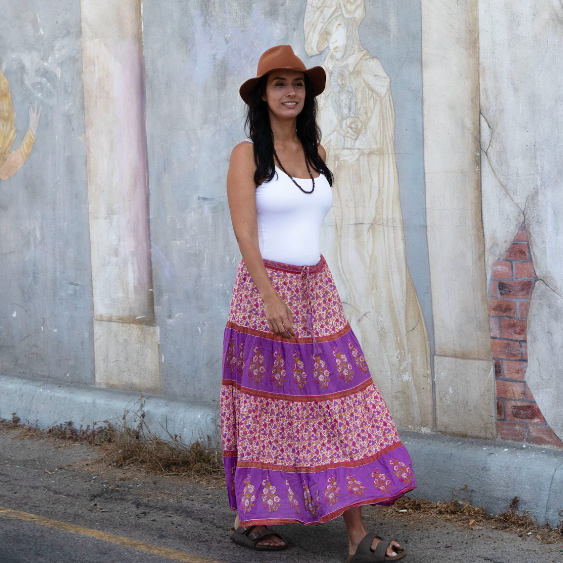 Marilou Printed Maxi Skirt Pink