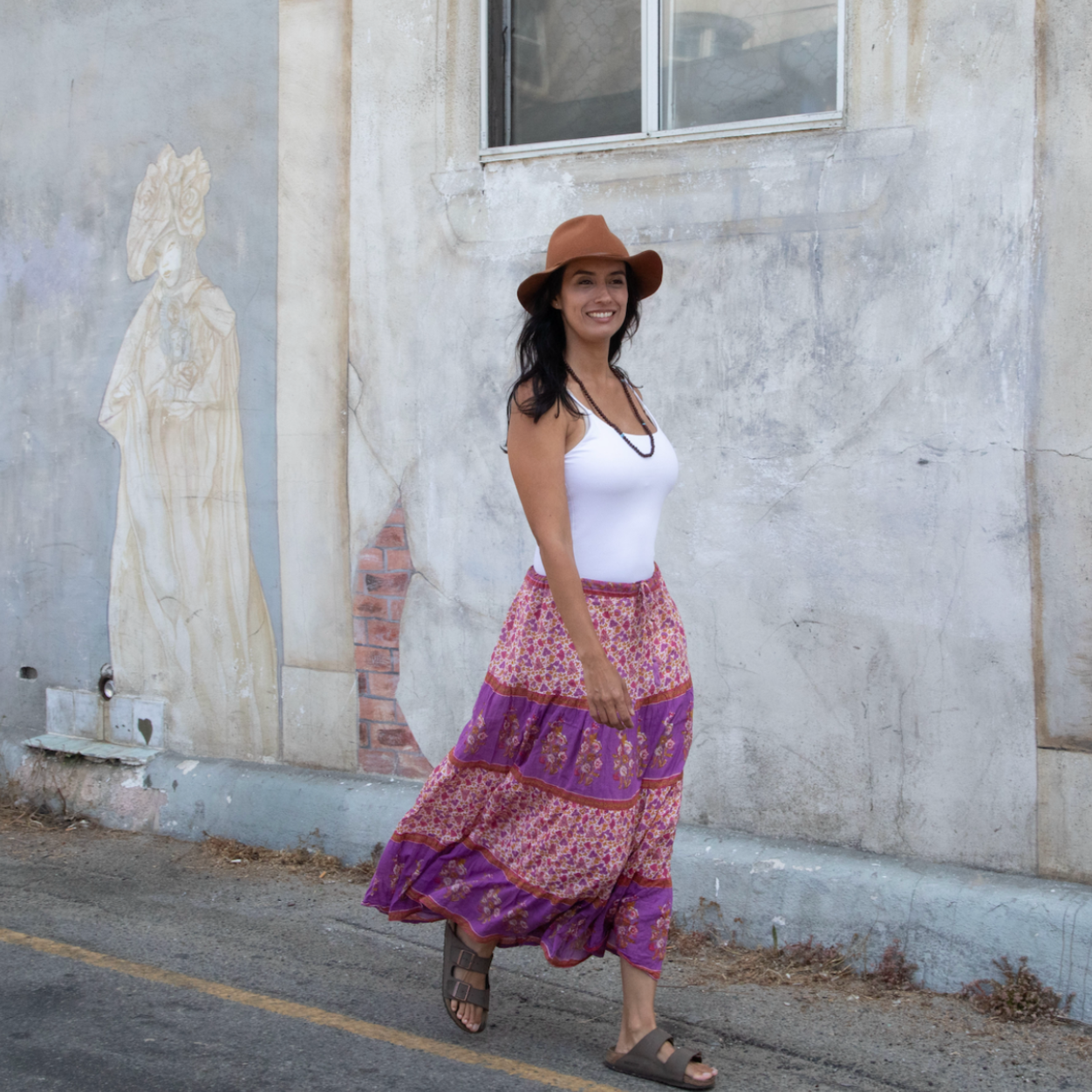 Marilou Printed Maxi Skirt Pink