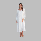 Ibiza Lace Maxi Dress or Duster Natural Natural