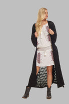 Lisa Embroidered Short Dress or Tunic Natural/Red