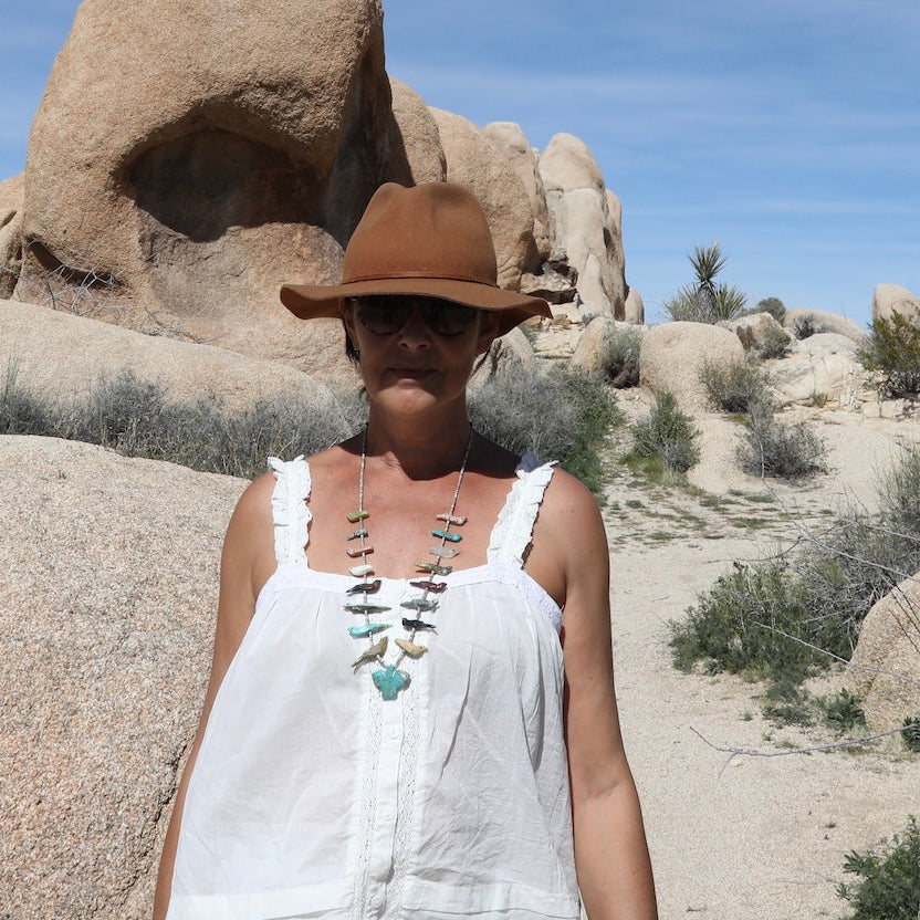 Ashley Sleeveless Top With Lace Natural