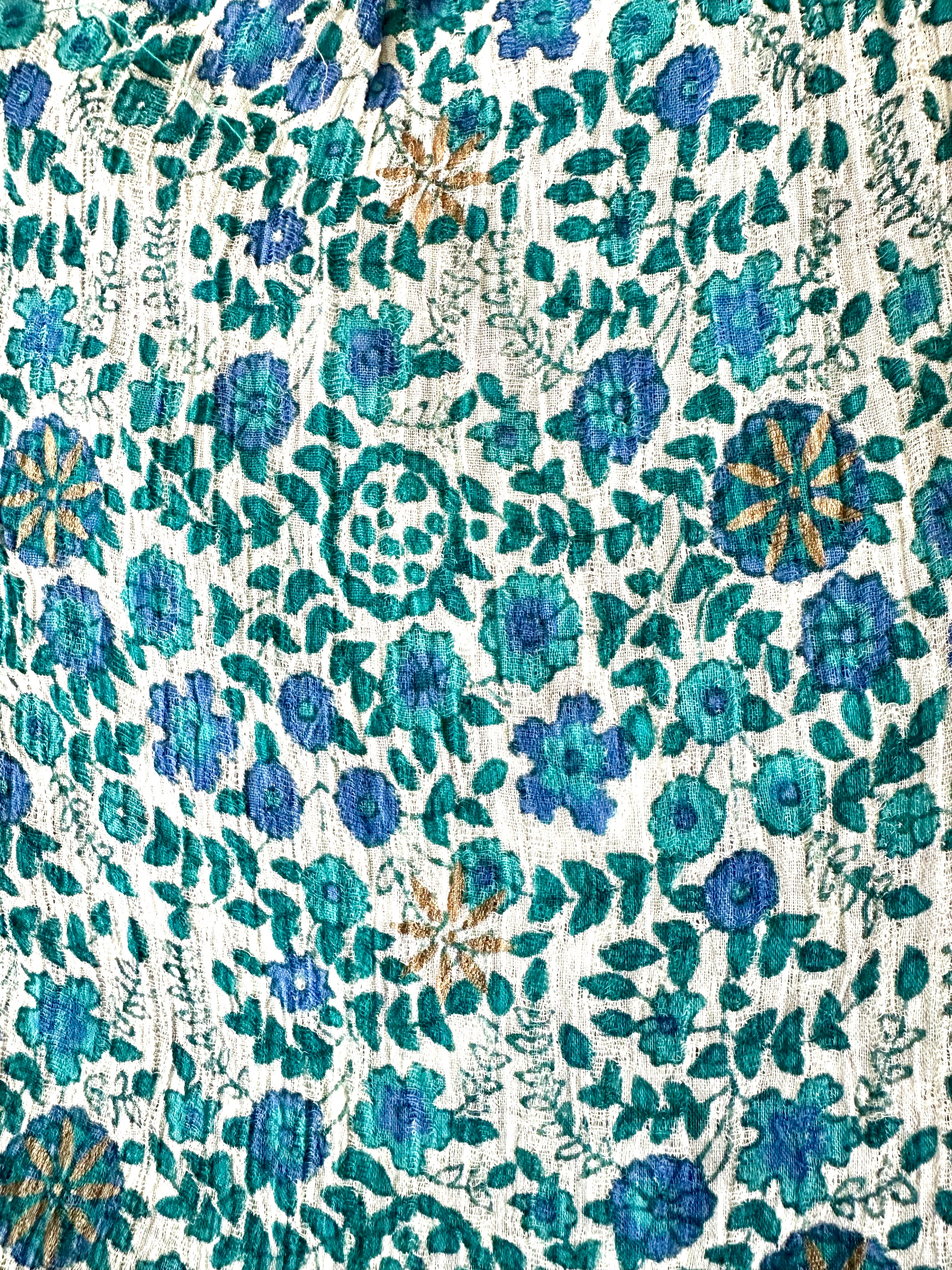 Penny Printed Crop Top Emerald