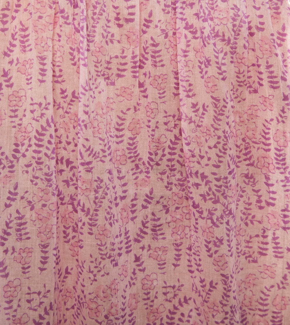 Kayla Printed Midi Dress Pink