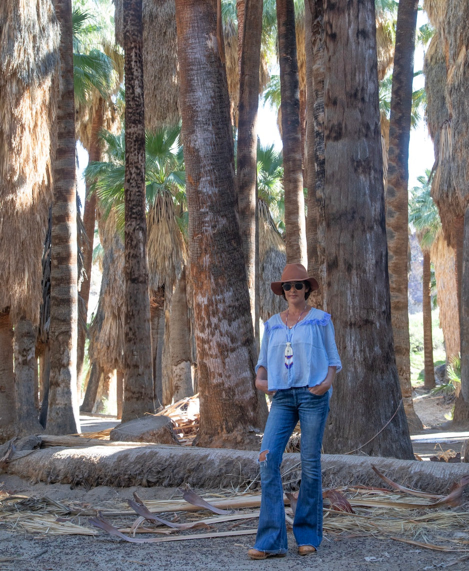Kelly Blouse Short Sleeves With Lace Blue