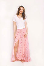Alisson Printed Maxi Skirt Peach