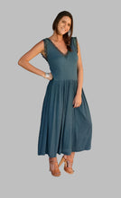 Margot Long Dress With Lace Grey